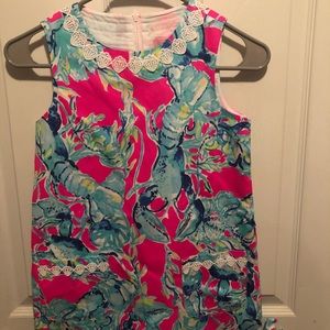 Lilly Pulitzer Classic Shift Lobsters in Love NWT